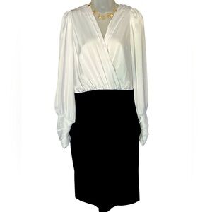 WHBM White & Black Dress